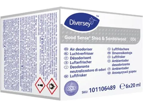 Navulling automatische luchtverfrisser Shea-Sandalwood 6 stuks