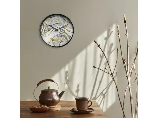 Wandklok Nextime dia 30cm grijs kunststof Koi - 6