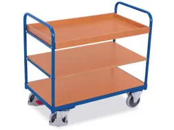 Etagewagen 250kg 850x500mm H 950mm 3 Etages Hout Ral5010