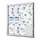 Vergrendelbaar vitrine mededelingenbord Indoor/Outdoor 12xA4 Zilver