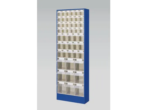 Transparante Magazijnbakken 48Bakken Abs-Kunststof Corpus Ral5010