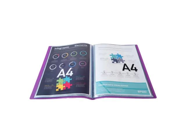 Protège-documents en polypropylène 5/10e OPAK pochettes Cristal 40 v