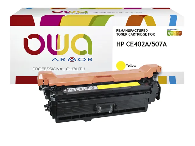 Tonercartridge OWA alternatief tbv HP CE402A geel