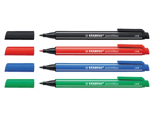 Viltstift STABILO pointMax 488/48 karmijnrood