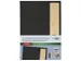 Porte-menu Sigel A5 gris foncé avec insert bambou pour 8 pages