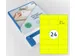 Etiket Rillprint 70x37mm fluorgeel 2400 etiketten