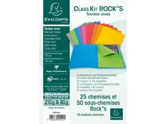 Klassementskit CLASS'KIT 25 dossiermappen ROCK''S 220 + 50 inlegmappen