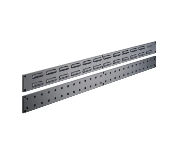 rail latéral à plaques perforées,HxlxP 76,2x990x13mm,acier,RAL7016
