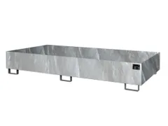 stellingopvangbak,opvangvol. 540l,HxBxD 300x2650x1300mm,staal verzinkt