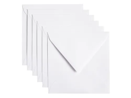 Envelop Papicolor 140x140mm Kraft wit Gegomd