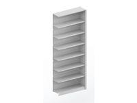 kantoorstelling aanbouwveld HxBxD 2550x1006x335mm 7 OH Stalen Ral7035