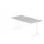 In hoogte verstelbaar bureau,HxBxD 680-850x1600x800mm,blad grijs