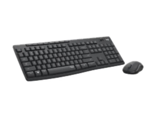Clavier et souris Logitech MK295 Silent sans fil QWERTY Graphite