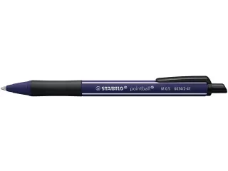 Balpen STABILO pointball Wildflower Distel Blauw Medium - 2
