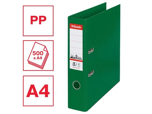 Ordner Esselte Vivida No.1 multipack 75mm A4 5 stuks groen