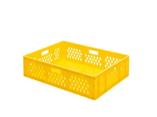Euronorm-stapelbak 78liter Geel 210x800x600mm Wanden Opengewerkt - 1