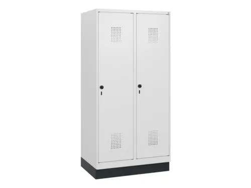 schoollocker,HxBxD 1630x800x500mm,2vak,vak B 400mm,draaigrendel,sokkel