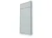massieve wand,B 1200mm,wandkleur RAL7035,afdekprofielen RAL7035