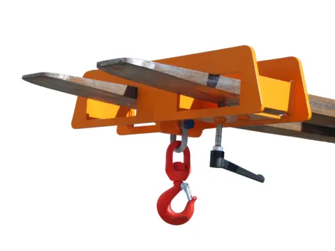 Laadhaak 2vorken Draagvermogen 1.5t Gewicht 10kg Ral2000