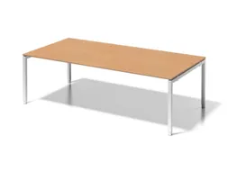 vergadertafel/directiebureau,HxBxD 650-850x2400x1200mm,rechthoekig