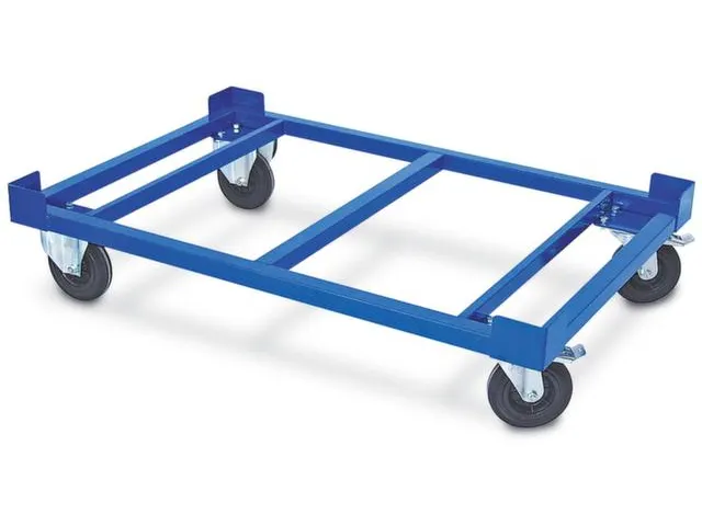 Onderwagen Euronormbakken Staal Lxb 1200x800mm 500kg Open Frame