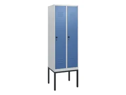 locker,HxBxD 1950x600x500mm,2vak,vak B 300mm,draaigrendel