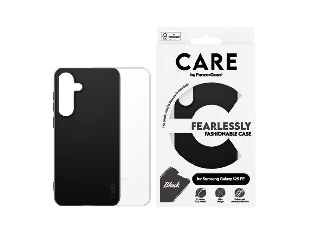 PanzerGlass CARE by TPU Case Black Samsung Galaxy S25 FE 5G, Hoe