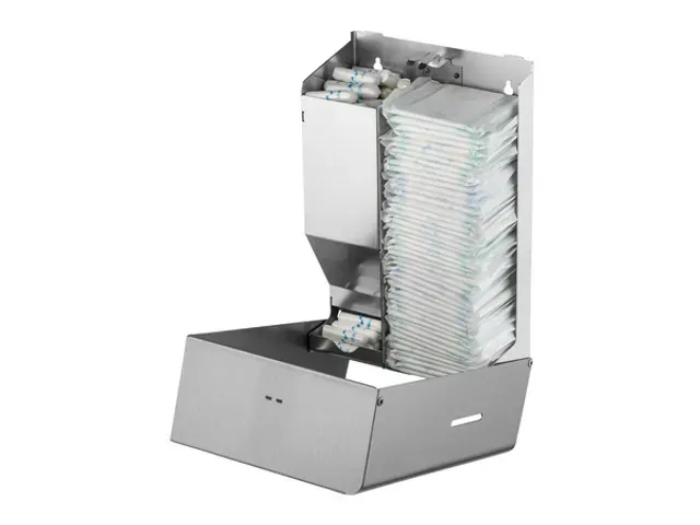 MediQo-line Maandverband- & tampondispenser klein RVS anti-fingerprint