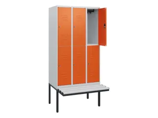 Dubbeldekse dekenkist,HxBxD 1950x900x815mm,3x2vak.,vak B 300mm - 2