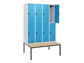 Dubbeldekse dekenkist,HxBxD 1950x1200x815mm,4x2vak.,vak B 300mm - 2