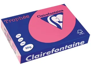 Trophée Intens Gekleurd Papier A4 80 gram 500vel Fuchsia Roze - 2