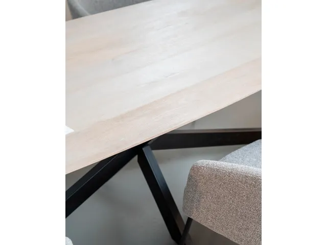Table de réunion Harper Pied araignée Ovale danois 300x100cm Naturel