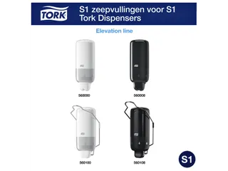 Handzeep Tork S1 vloeibaar mild geparfurmeerd parelwit 1000ml 420501 - 4