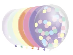 Ballon Haza uni 30cm 10 stuks pastel assorti