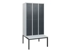 Dubbeldekse dekenkist,HxBxD 1950x900x815mm,3x2vak.,vak B 300mm