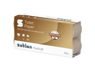 Toiletpapier Satino PureSoft MT1 3-laags 250vel naturel 076970 - 2