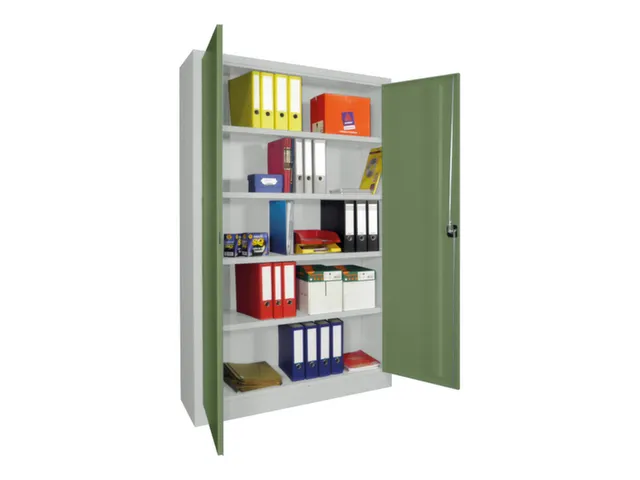 grootvolumekast met openslaande deuren,RAL7035,front RAL6011