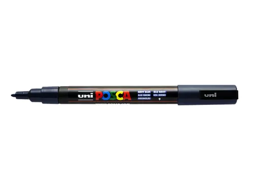 Verfstift Posca PC3M Fijne punt 0,9-1,3mm Marineblauw