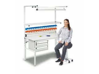 Systeem-montagetafel 650-900x1800x900mm 300kg Met Legbord - 5