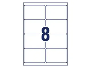 inkjetetiket Avery 99,1x67,7mm wit 25 vel 8 etiketten per vel - 4