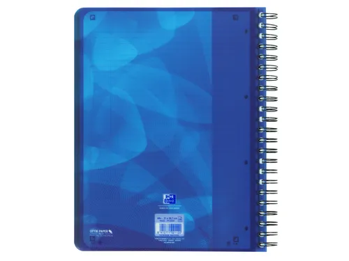 Projectboek Oxford Scribzee A4+ 4r Lijn 120vel Blauw