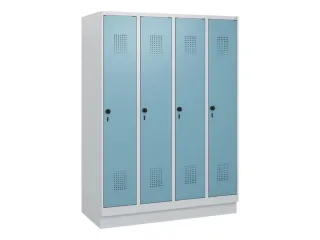 schoollocker,HxBxD 1630x1200x500mm,4vak,vak B 300mm,draaigrendel - 2