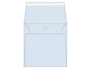 Envelop 170x170mm Baby Blauw 120 Gram 250 Stuks - 2