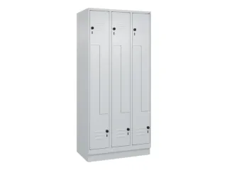 Z-garderobekast,HxBxD 1950x900x500mm,vak B 150/300mm,draaigrendel - 1