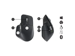 Logitech MX Keys Combo for Business | Gen 2, GRAPHITE, US INTNL - 3