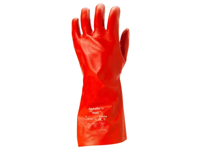 Gants chimiques Ansell AlphaTec 15-554, polymère, taille 10, la paire