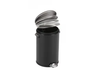 Pedaalemmer Belle Deluxe 12 Liter Zwart / Mat RVS - 2