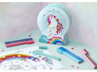 Viltstift Faber-Castell Connector Snow globe Unicorn 33 stuks assorti - 5