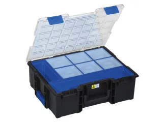 Assortimentskoffer,HxBxD 144x440x355mm,8bakken,PP,koffer zwart - 1