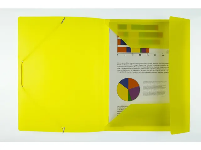 farde à élastique Kangaro A4 PP jaune